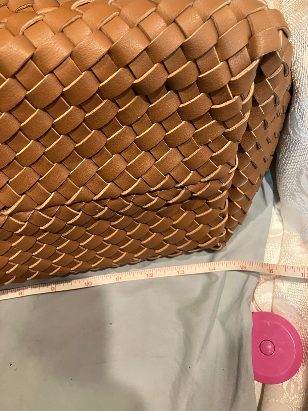 Tiffany & Fred Woven Tote with Tan Leather Pouch - Picture 12 of 16